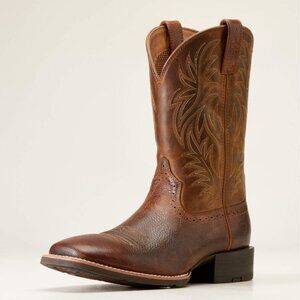 Ariat Men's Sport Western Wide Square Toe Cowboy Boot sz 9D